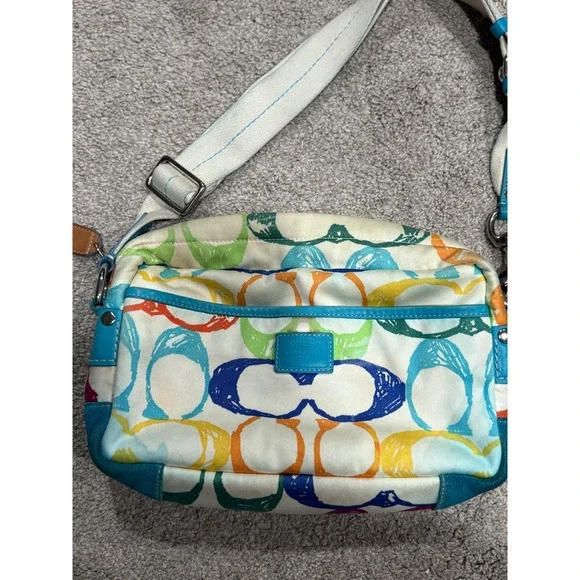 RARE VINTAGE COACH CAMERA BAG FOR FIELD DOODLING HAMPTONS B05J-8F41